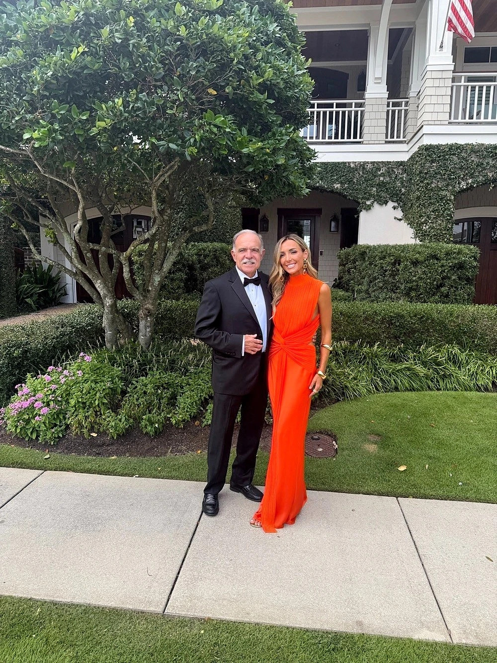 Orange Maxi Dress Like New worn once